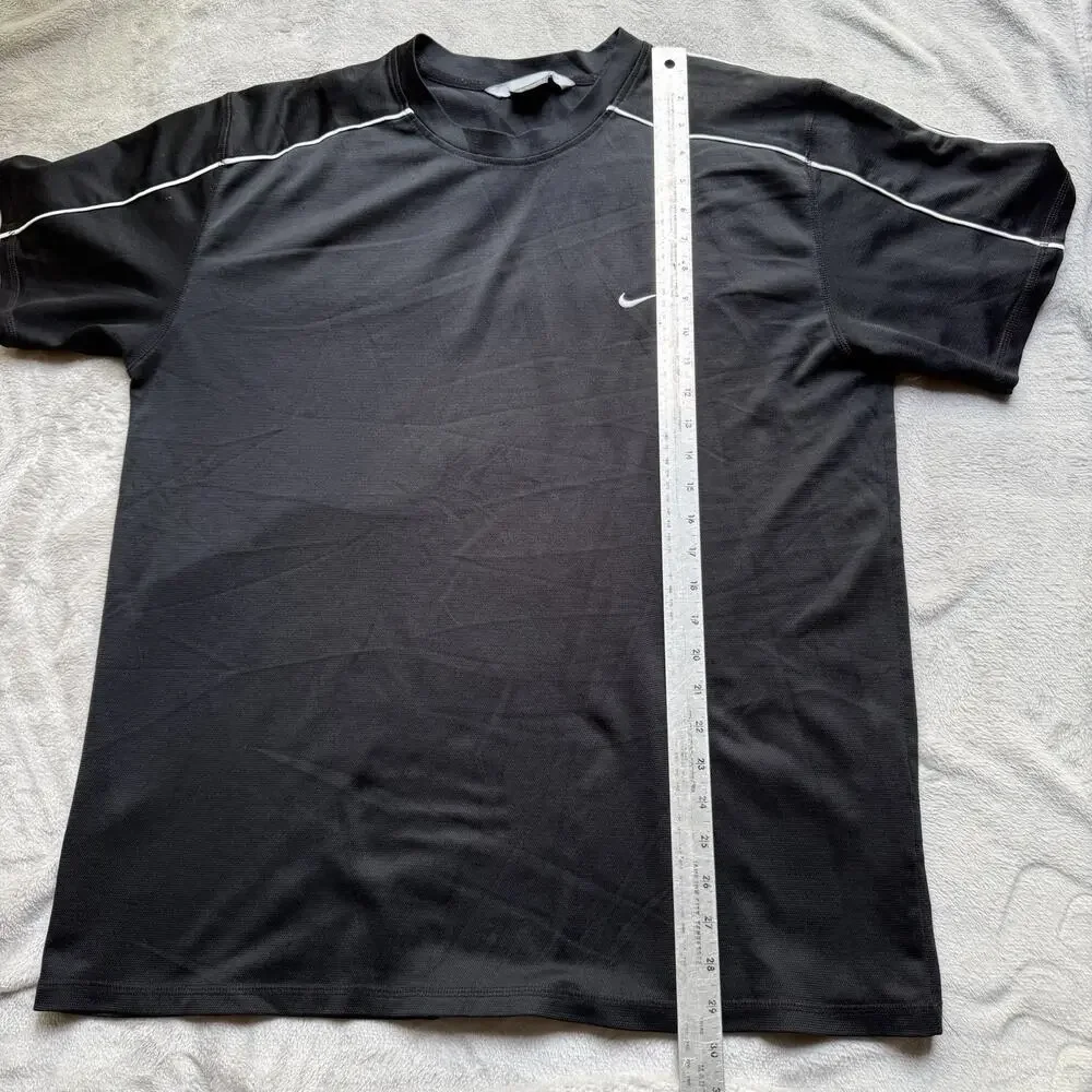 Nike Athletic Shirt Mens XXL Black Performance Workout Gym Running Swoosh